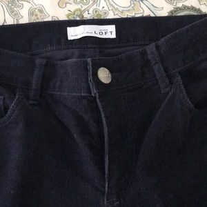 AT LOFT blue cords- modern skinny